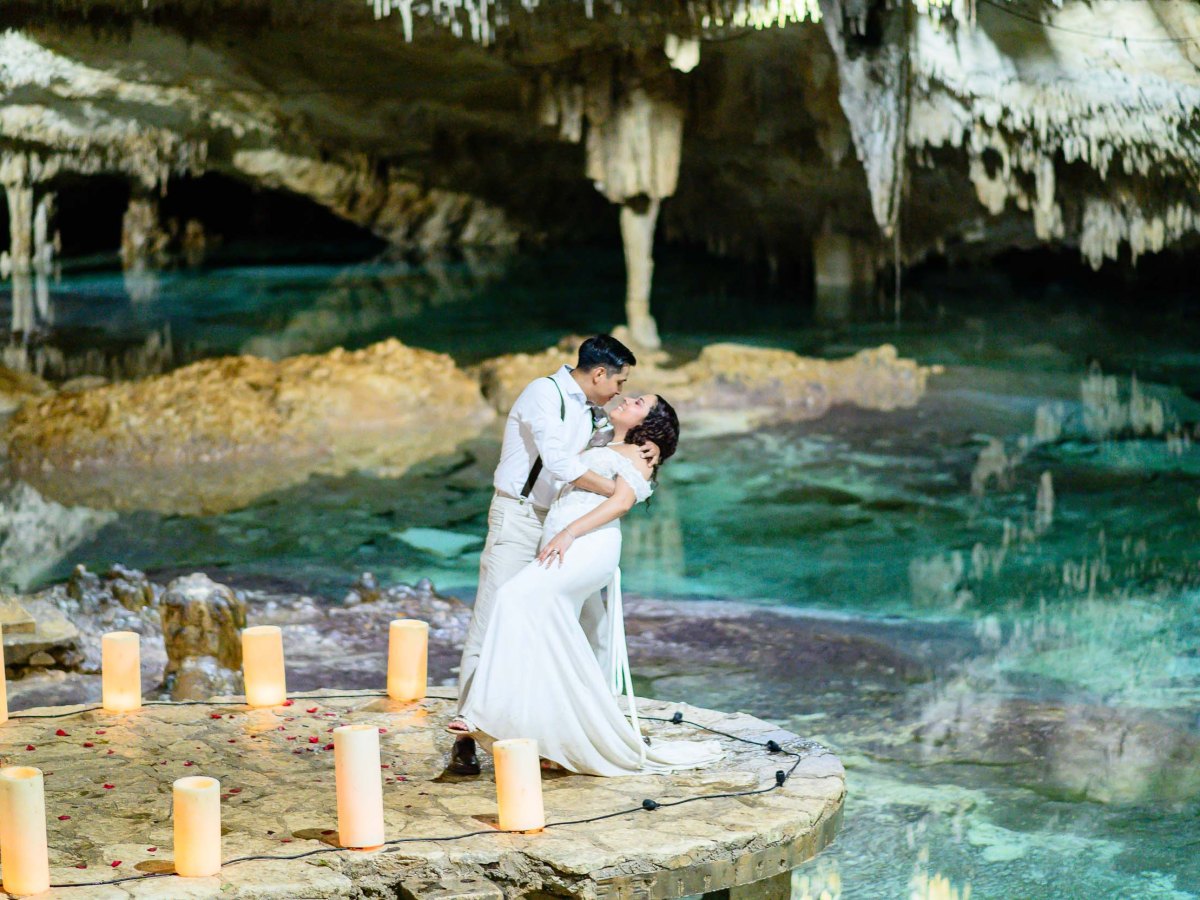 Tulum Cenote Elopement with Mayan&nbsp;Ceremony