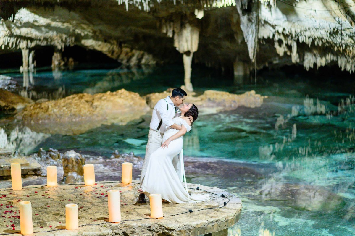 Tulum Cenote Elopement with Mayan&nbsp;Ceremony
