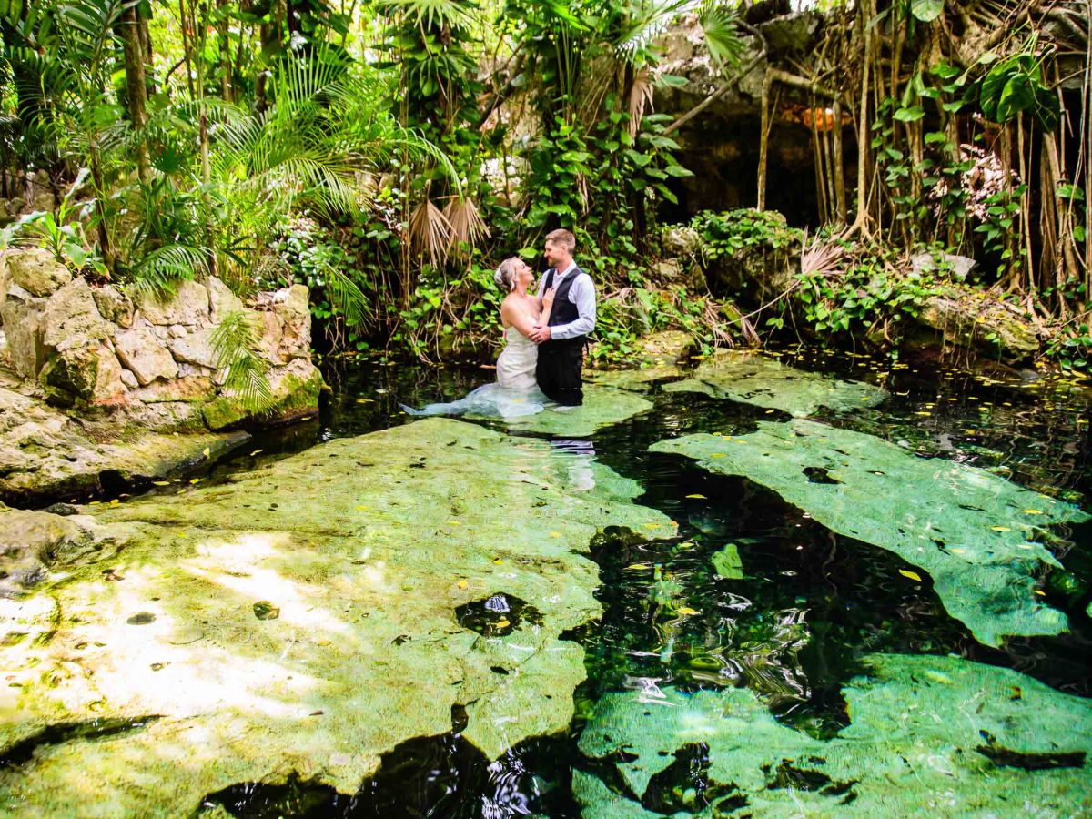Riviera Maya Cenote Elopement with Symbolic&nbsp;ceremony