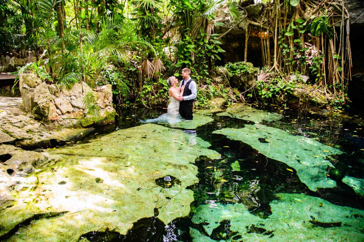 Riviera Maya Cenote Elopement with Symbolic&nbsp;ceremony